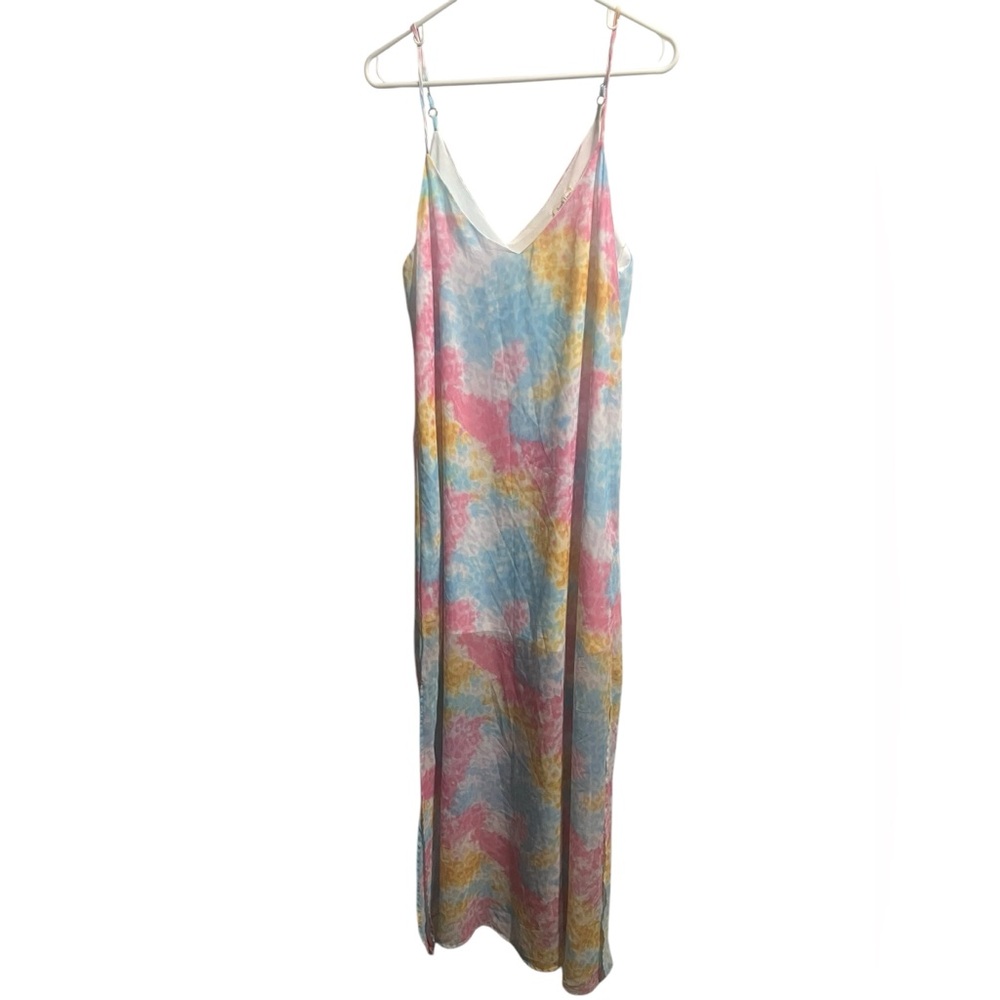 Like New- Peach Love Multicolor Tie-Dye Maxi Dress